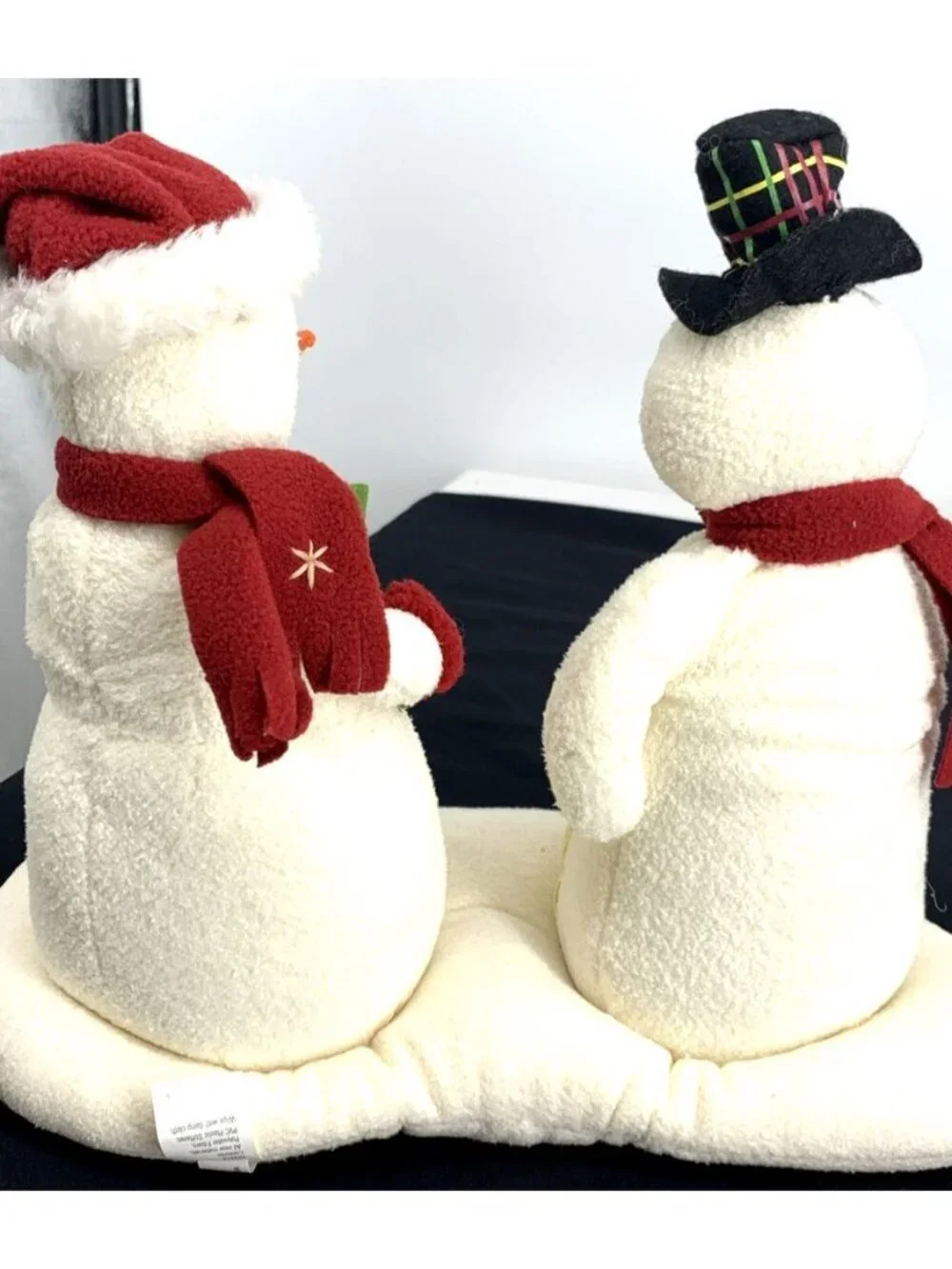 Hallmark Jingle Pals Mr & Mrs Snowmen Animated Musical Vintage Battery Operated - Picture 11 of 12